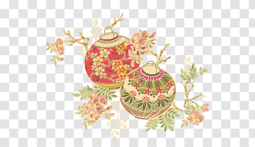 Chinese New Year Ornament - Art - Embroidery Transparent PNG