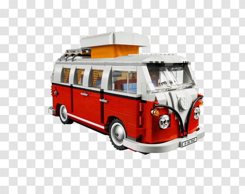 Volkswagen Type 2 Campervan LEGO - Vehicle - Lego Robot Toy Car Transparent PNG