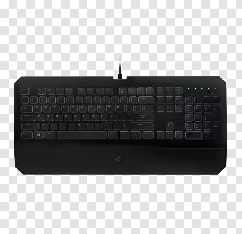 Computer Keyboard Razer DeathStalker Essential Gaming Keypad Inc. - Touchpad Transparent PNG