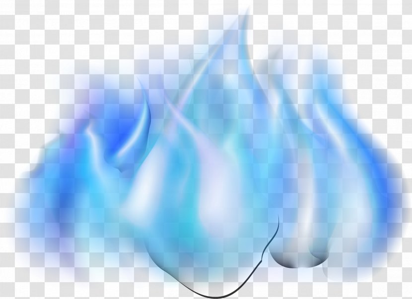Blue Flame Gratis - Simple Effect Element Transparent PNG