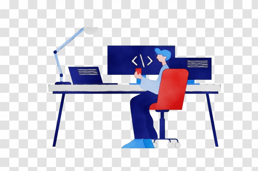 Desk Angle Chair Line Design - Paint - Job Office Transparent PNG