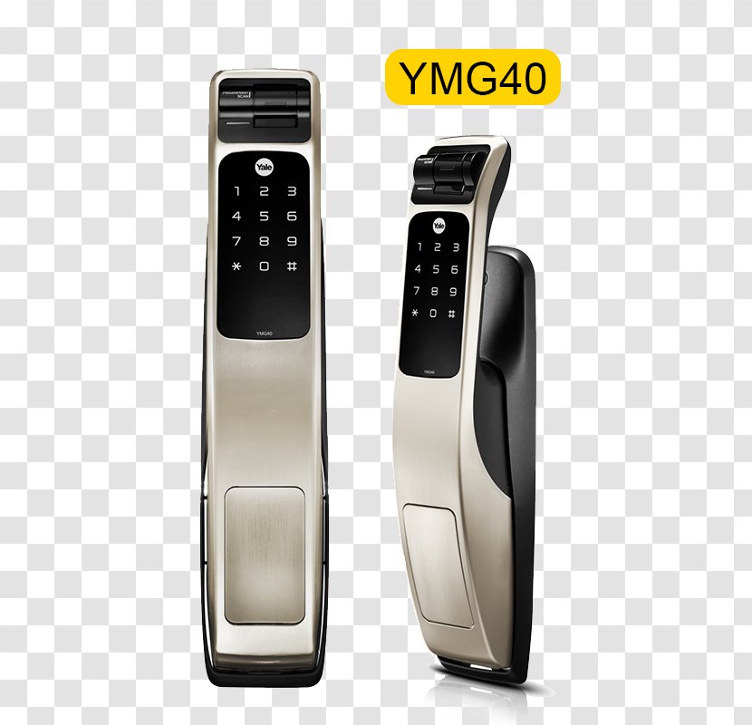 Yale Electronic Lock Mortise Door - Rim Transparent PNG