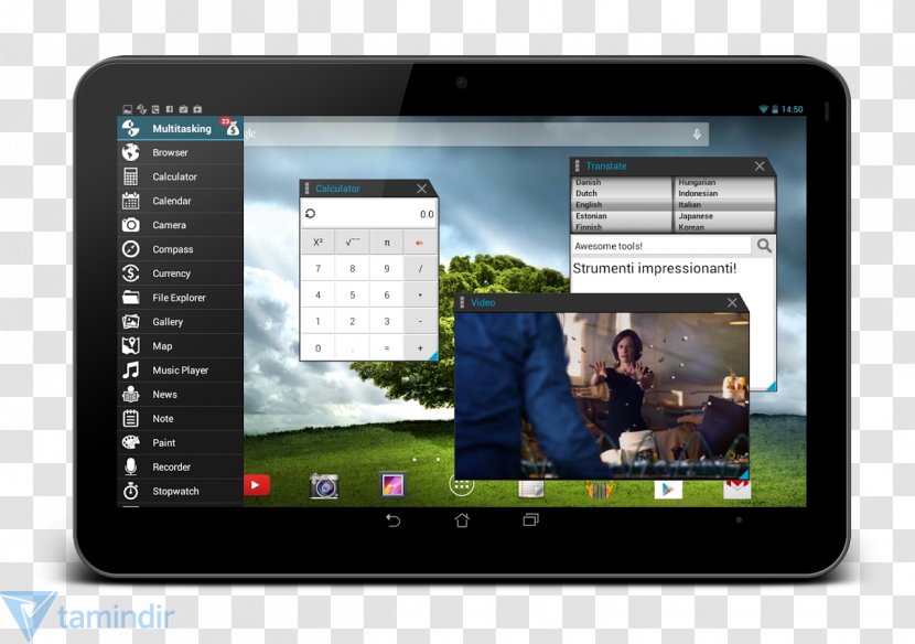 Tablet Computers Computer Multitasking Software Android - Technology Transparent PNG