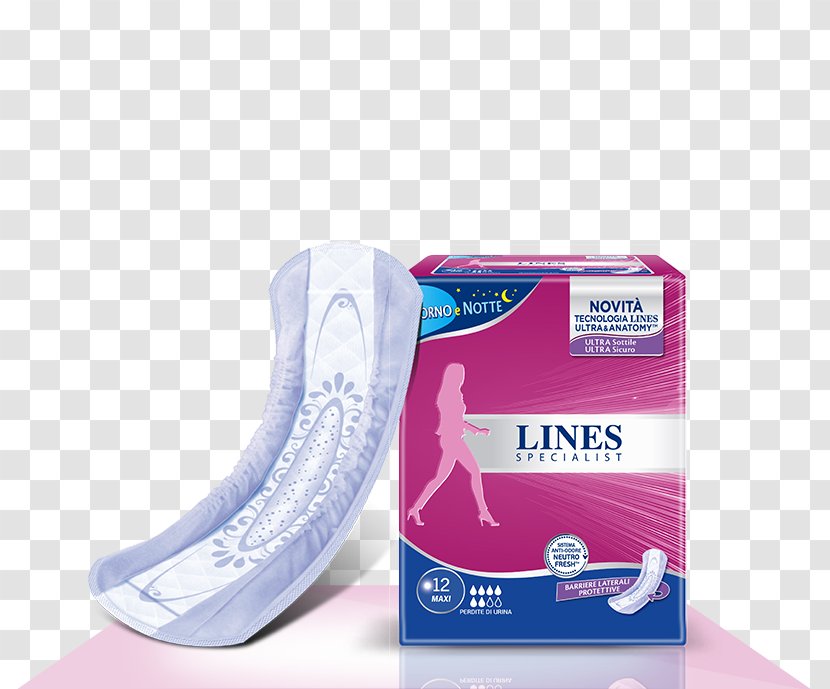 Lines Sanitary Napkin Urinary Incontinence Fater S.p.A. Diaper Transparent PNG
