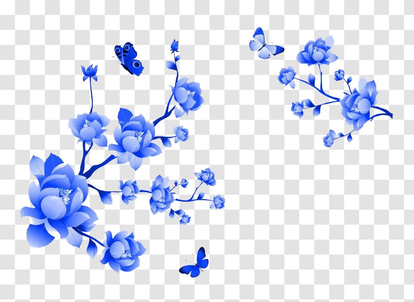 Download Image Blue Computer File - Body Jewelry - Flower Clipart Transparent PNG