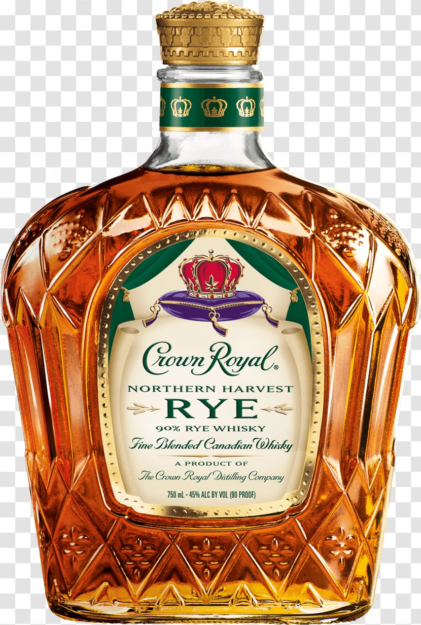 Rye Whiskey Crown Royal Canadian Whisky Distilled Beverage Transparent PNG