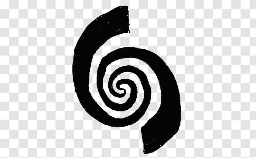 Spiral Black-and-white Font Symbol Logo Transparent PNG