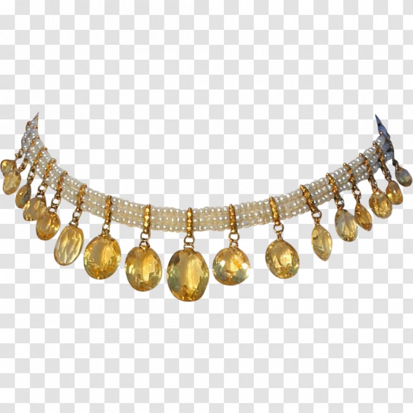Jewellery Necklace Choker Gold Pearl - Antique - NECKLACE Transparent PNG