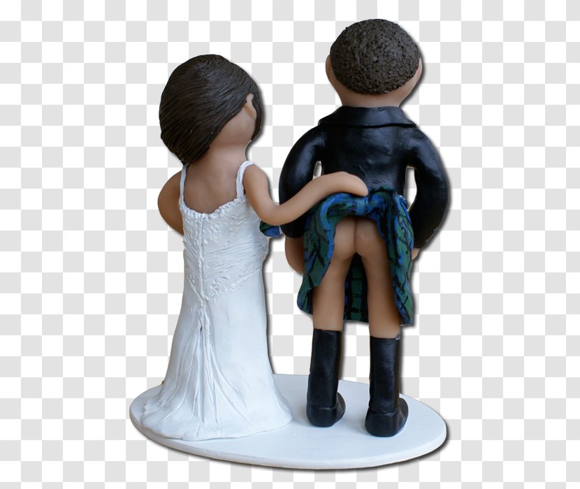 Wedding Cake Topper Scotland Bridegroom Transparent PNG