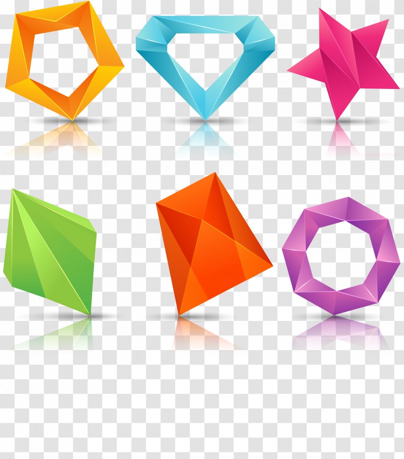 Logo Shape Polygon Download - Geometry - Vector Hand-painted Low Polygonal Transparent PNG