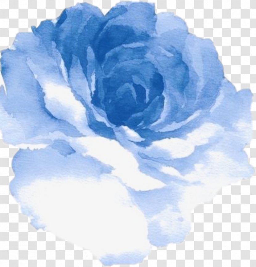 Watercolour Flowers Watercolor Painting Blue Rose - Order - Flower Decoration Hand Painted Transparent PNG