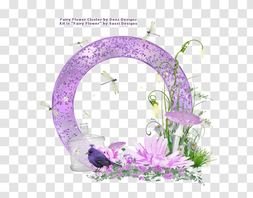 Floral Design Blog Tag Fairy Flower - Lavender - Html Transparent PNG