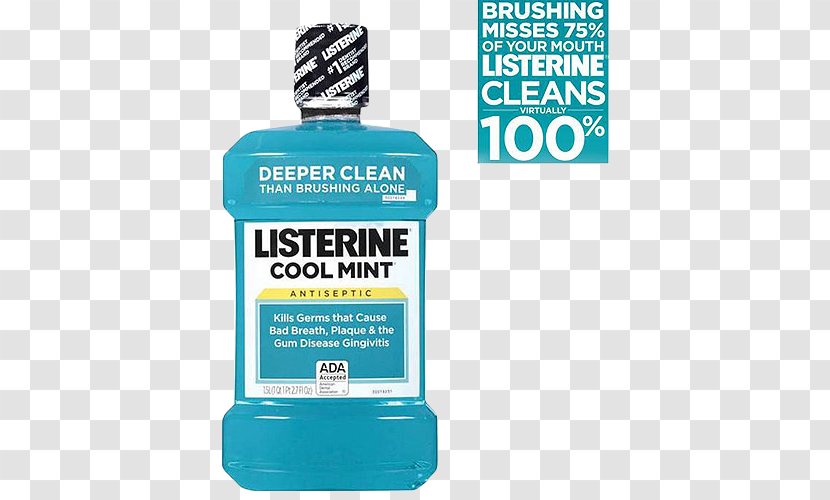Listerine Mouthwash Ultraclean Total Care Transparent PNG