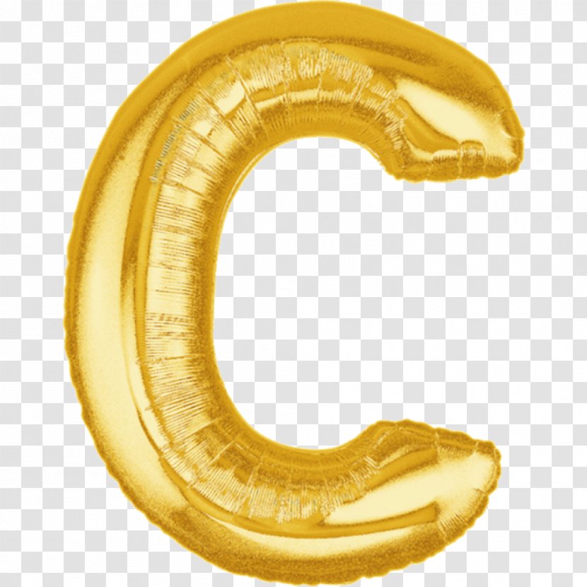 Mylar Balloon Alphabet Gold Letter Transparent PNG
