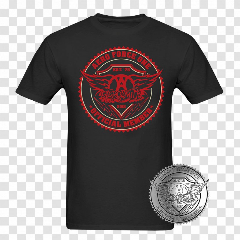 T-shirt Aero Force One Fan Club Aerosmith Transparent PNG