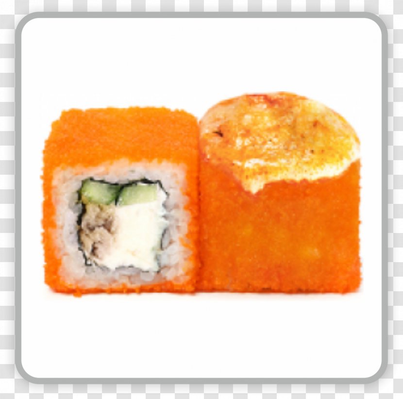 California Roll Makizushi Sushi Smoked Salmon Caviar Transparent PNG
