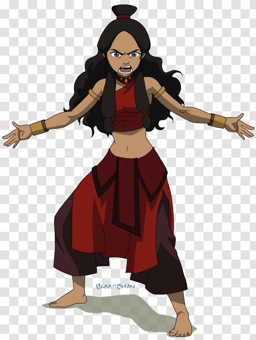Glee Katara Toph Beifong Ty Lee Art - Character - Confused Funny Transparent PNG
