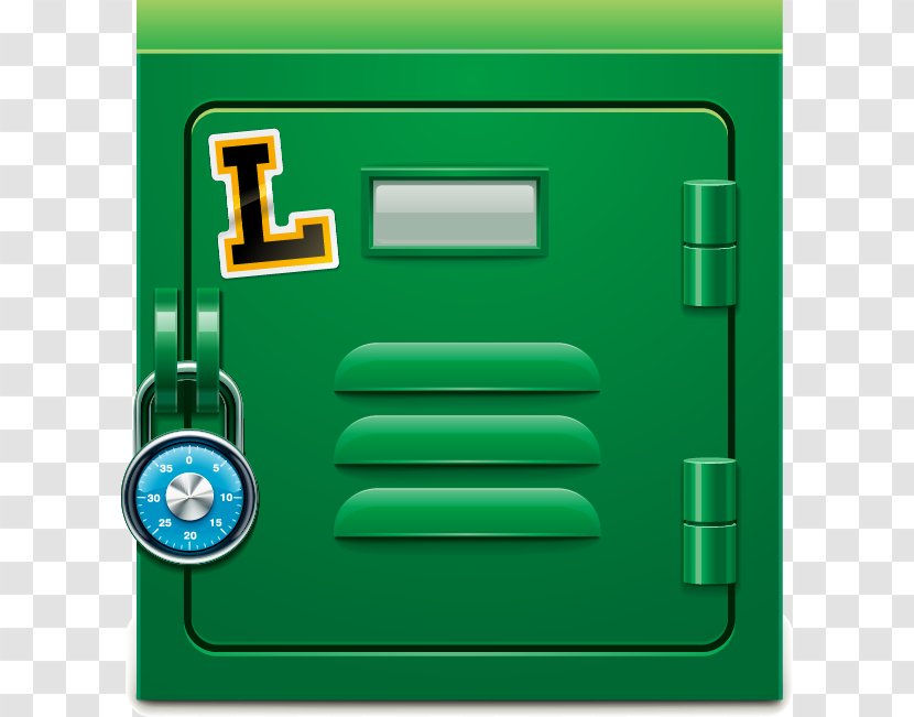 Safe Deposit Box Insurance - Green - Painted Monogram Transparent PNG