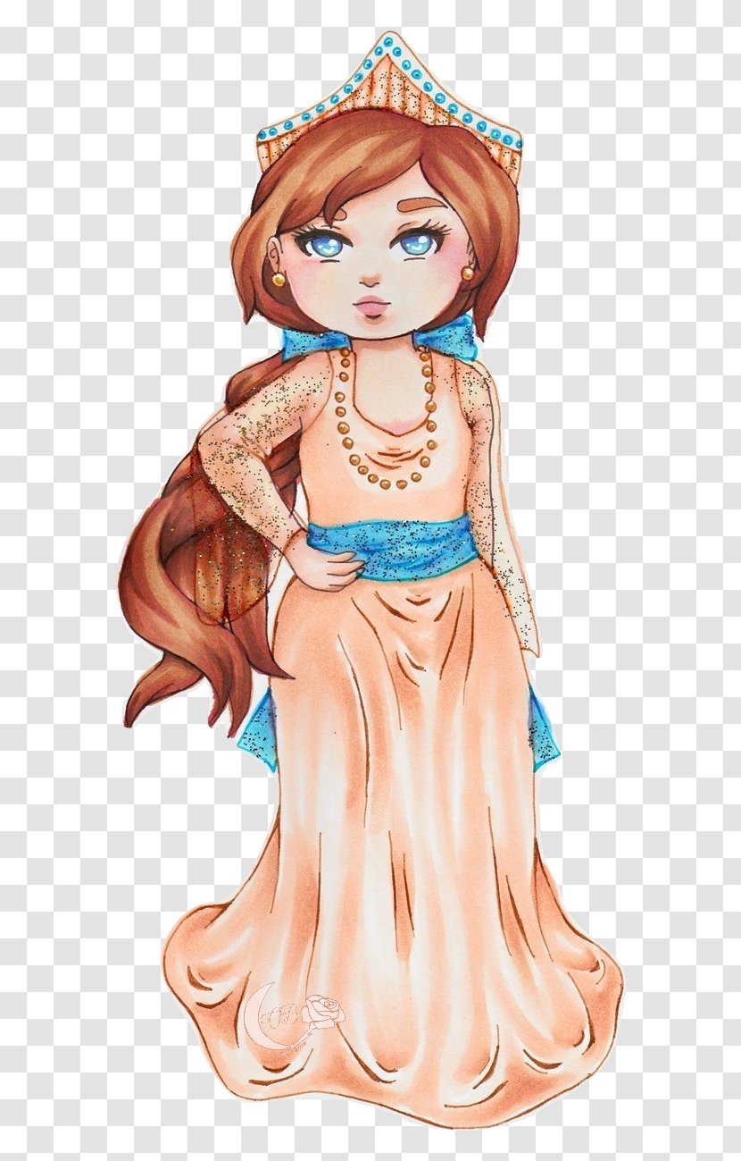 Illustration Figurine Brown Hair Cartoon Fairy - Silhouette - Anastasia Disney Princess Drawings Transparent PNG