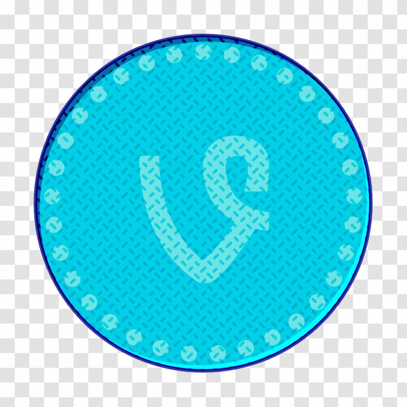 Social Media Icon - Communication - Electric Blue Teal Transparent PNG