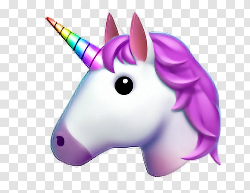 Unicorn Emoji Clip Art Sticker - Nose Transparent PNG