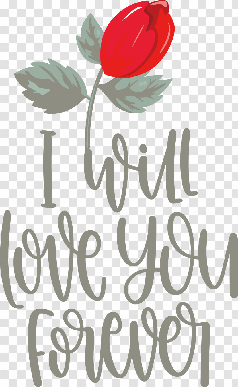 Love You Forever Valentines Day Valentines Day Quote Transparent PNG