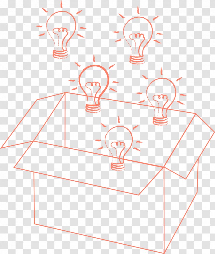 Incandescent Light Bulb Red Electric - Tree - Box Transparent PNG