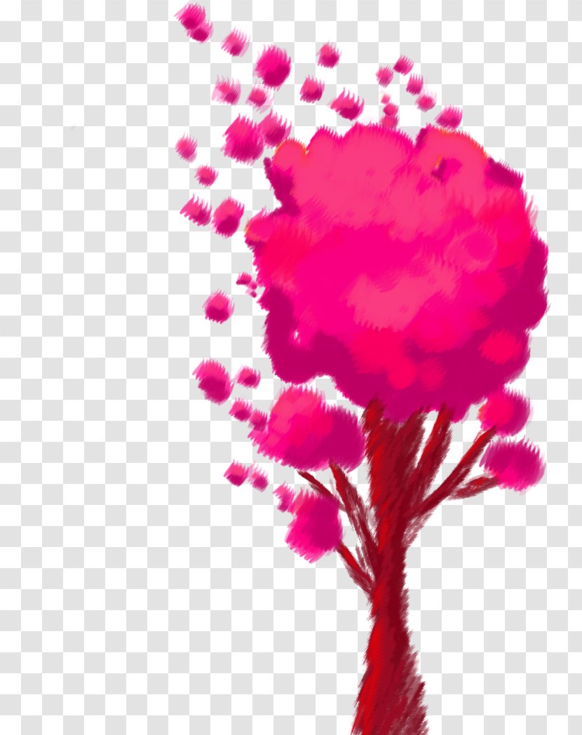 Cut Flowers Magenta Pink Floral Design - Flowering Plant - Cotton Candy Transparent PNG