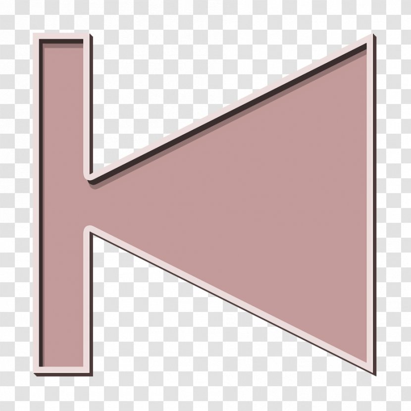 Previous Icon - Rectangle - Metal Picture Frame Transparent PNG