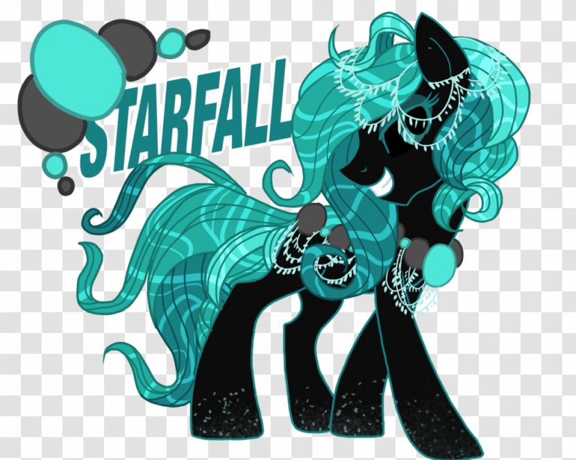 Horse Graphic Design Character Turquoise - Pony Transparent PNG