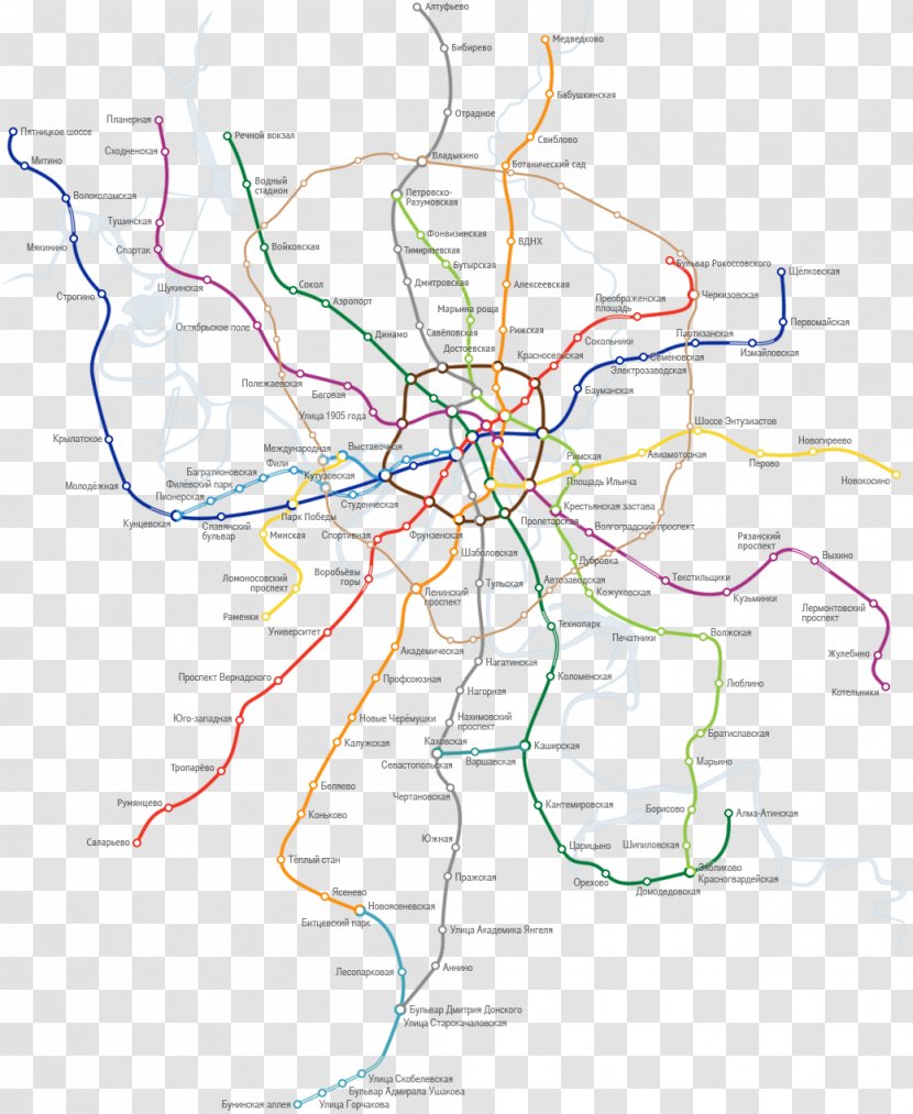 Rapid Transit Commuter Station Koltsevaya Line Butovskaya Petrovsko-Razumovskaya - Cartoon - Metro Transparent PNG