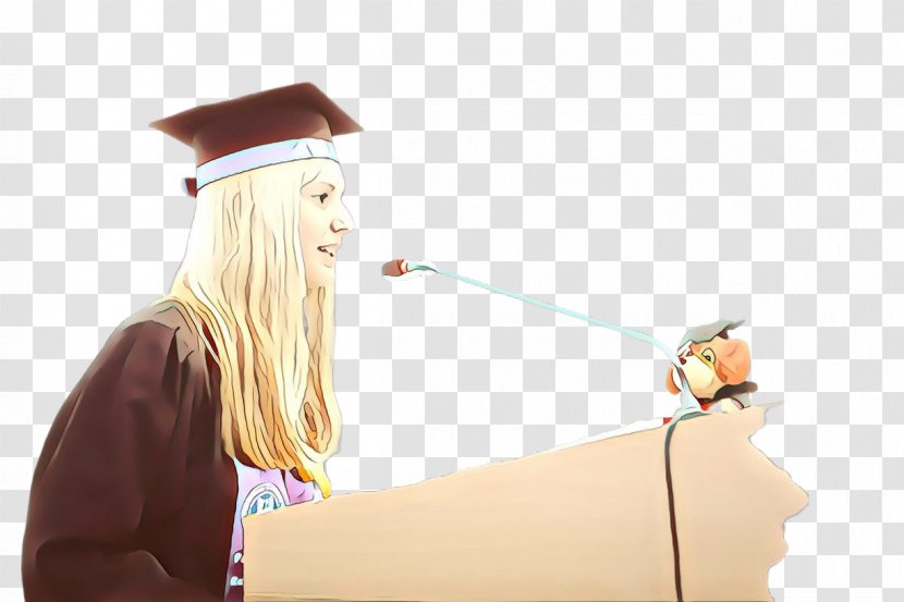 Cartoon Party Hat - Graduation Cap - Diploma Mortarboard Transparent PNG