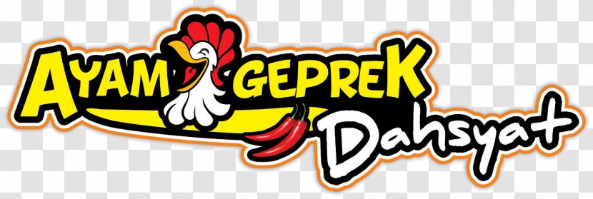 WARUNG AYAM GEPREK DAHSYAT Chicken As Food Logo Transparent PNG
