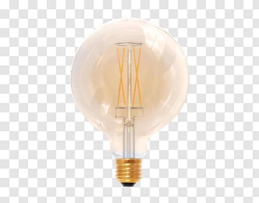Incandescent Light Bulb Edison Screw LED Lamp Light-emitting Diode - Frame - Golden Globe Transparent PNG