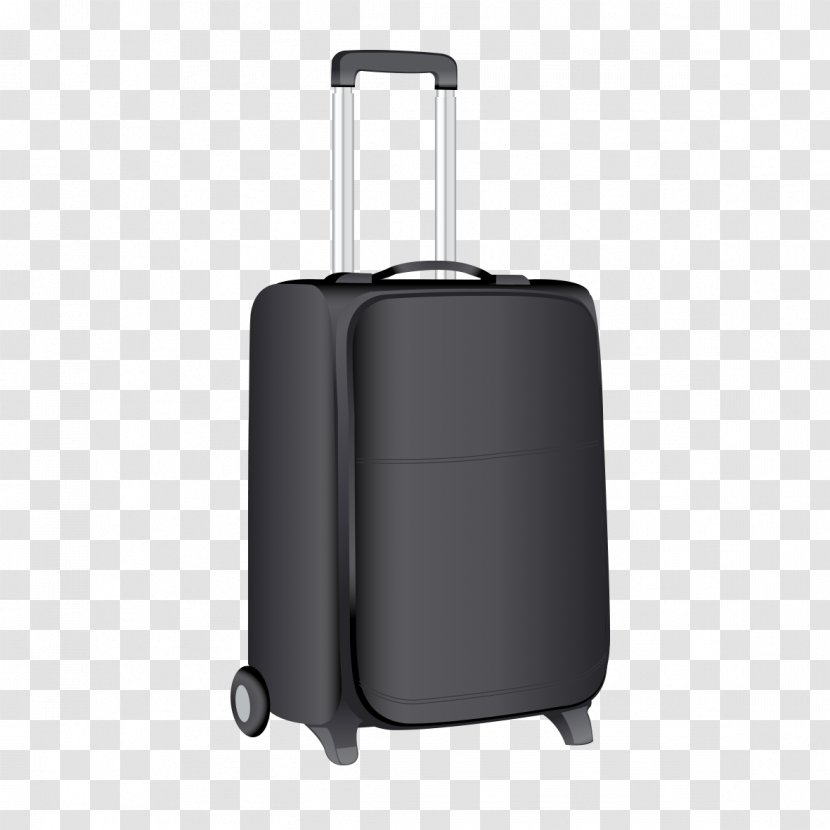 Suitcase Gratis Download Black - Luggage Bags - Pattern Transparent PNG
