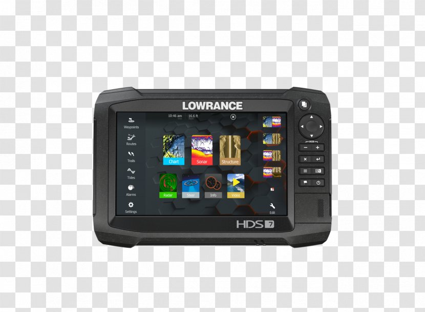 Lowrance Electronics Fish Finders Display Device Touchscreen Chirp - Global Positioning System Transparent PNG