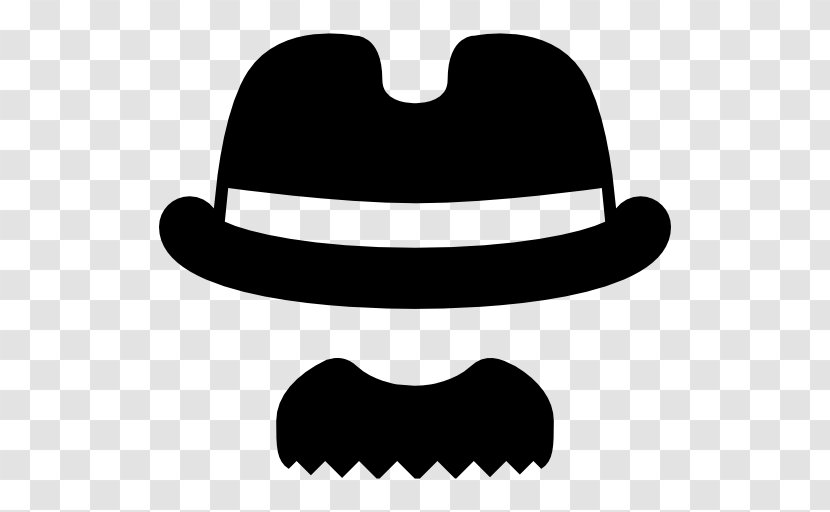 Handlebar Moustache Hat Hair - Fedora Transparent PNG