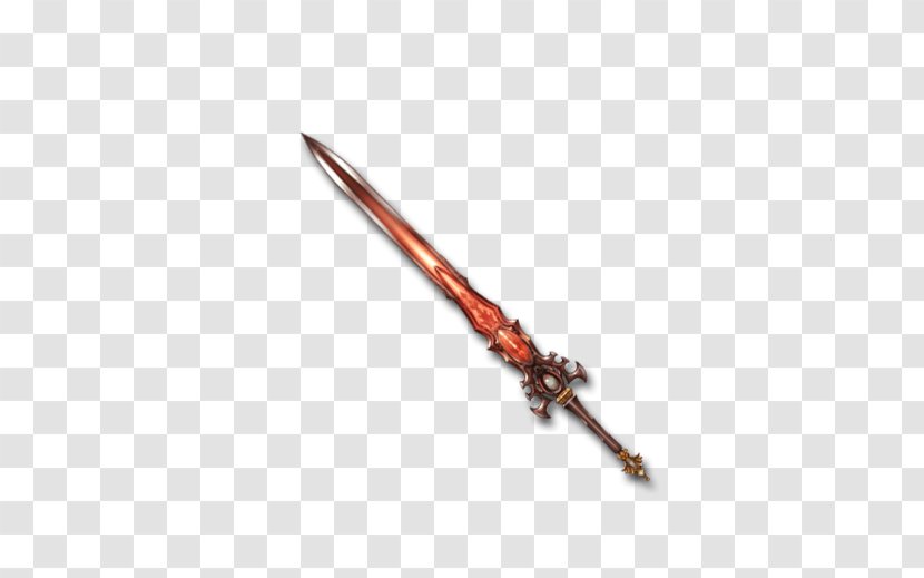 Granblue Fantasy Flaming Sword Melee Weapon - Orange Transparent PNG
