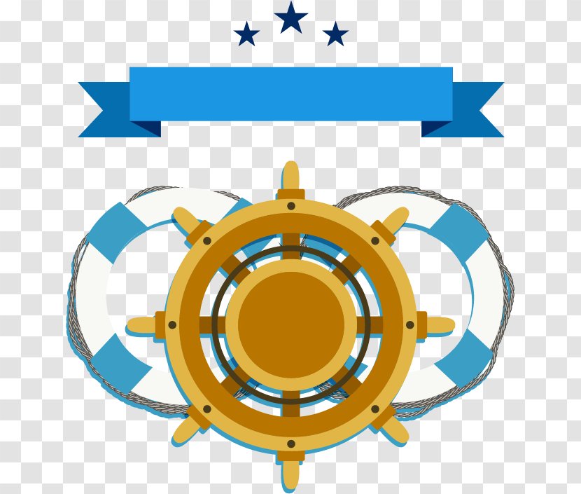 Clip Art - Yellow - Navy Nautical Flag Transparent PNG