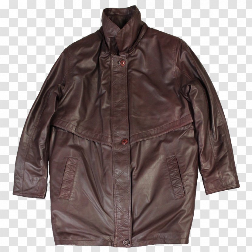 Leather Jacket Fake Fur Coat Transparent PNG