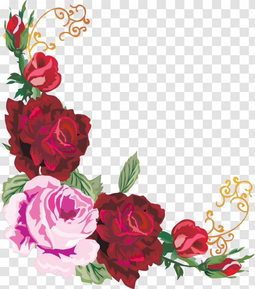 Floral Design Flower Clip Art - Border Transparent PNG