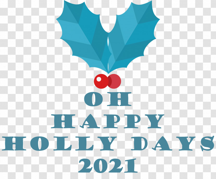 Happy Holly Days Christmas Winter Transparent PNG