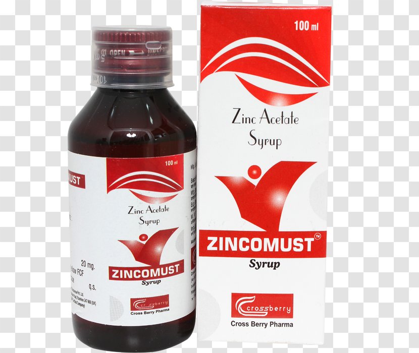 Zinc Acetate Liquid Syrup - Nutrition - Alimentary Transparent PNG