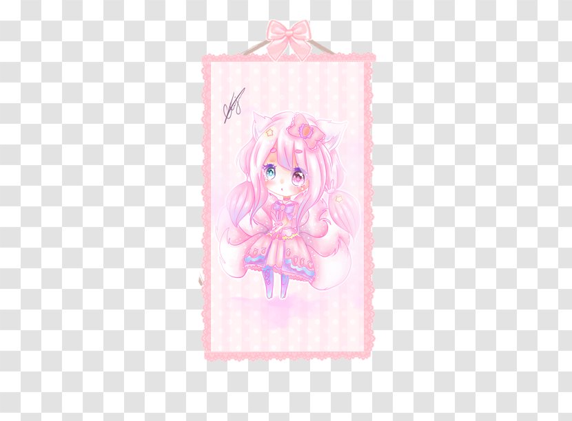 Pink M Textile Fairy Doll RTV Transparent PNG