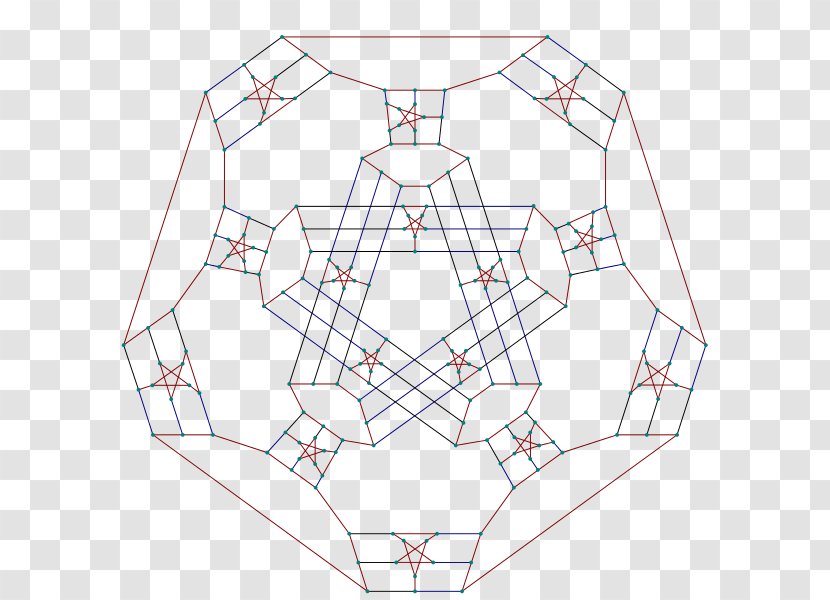 Descartes Snark Graph Theory Block - Area Transparent PNG