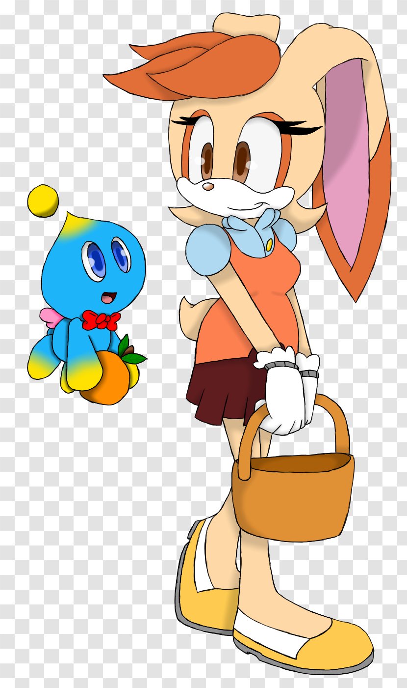 Cream The Rabbit Cheese Art - Scatters Transparent PNG