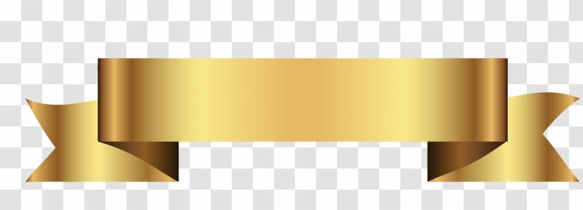 Ribbon Gold Text Box Clip Art - Rectangle - Continental Ribbon-shaped