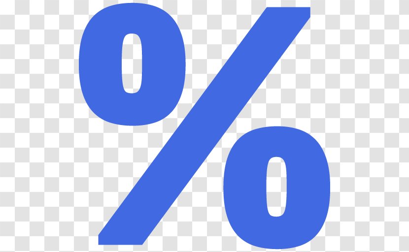 Blue - Symbol - Percentage Transparent PNG