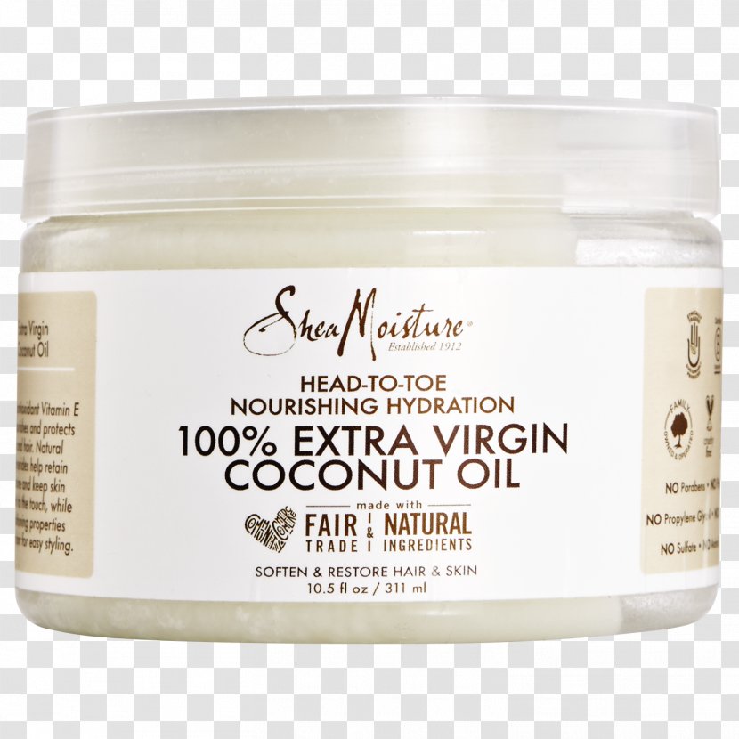 Coconut Oil Olive Shea Moisture - Cream Transparent PNG