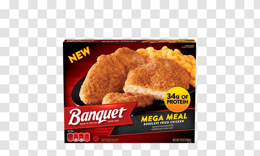 Chicken Nugget Fried Macaroni And Cheese Pasta Lasagne - Tv Dinner - Balls Transparent PNG